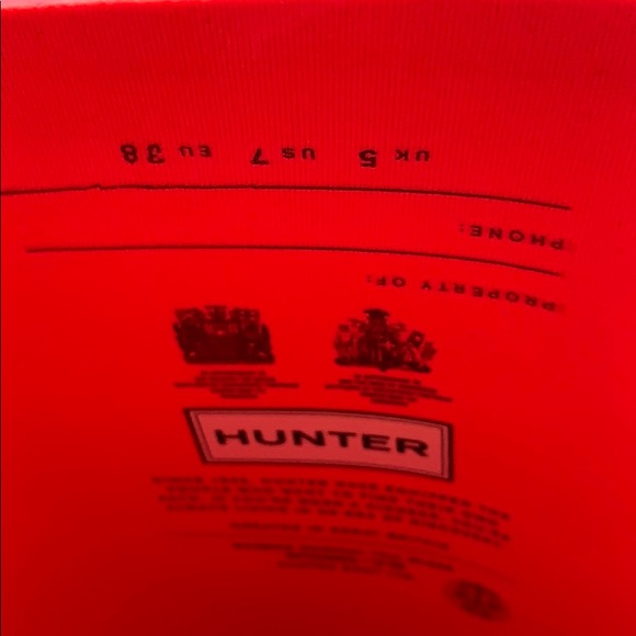Brand new Hunter original tall glossy rain boots - Picture 3 of 6